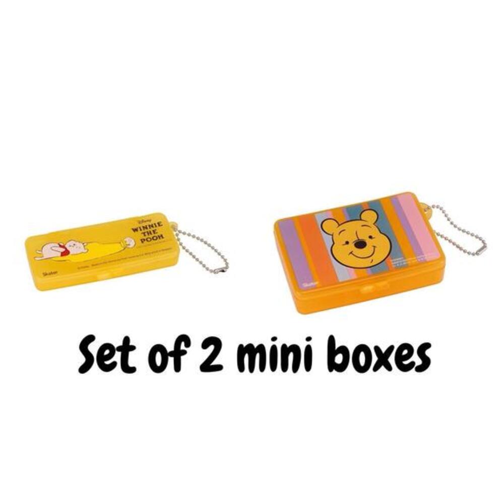 Disney Pill Case SET - Winnie The Pooh Bear, Travel Mini Accessory Bandage Box